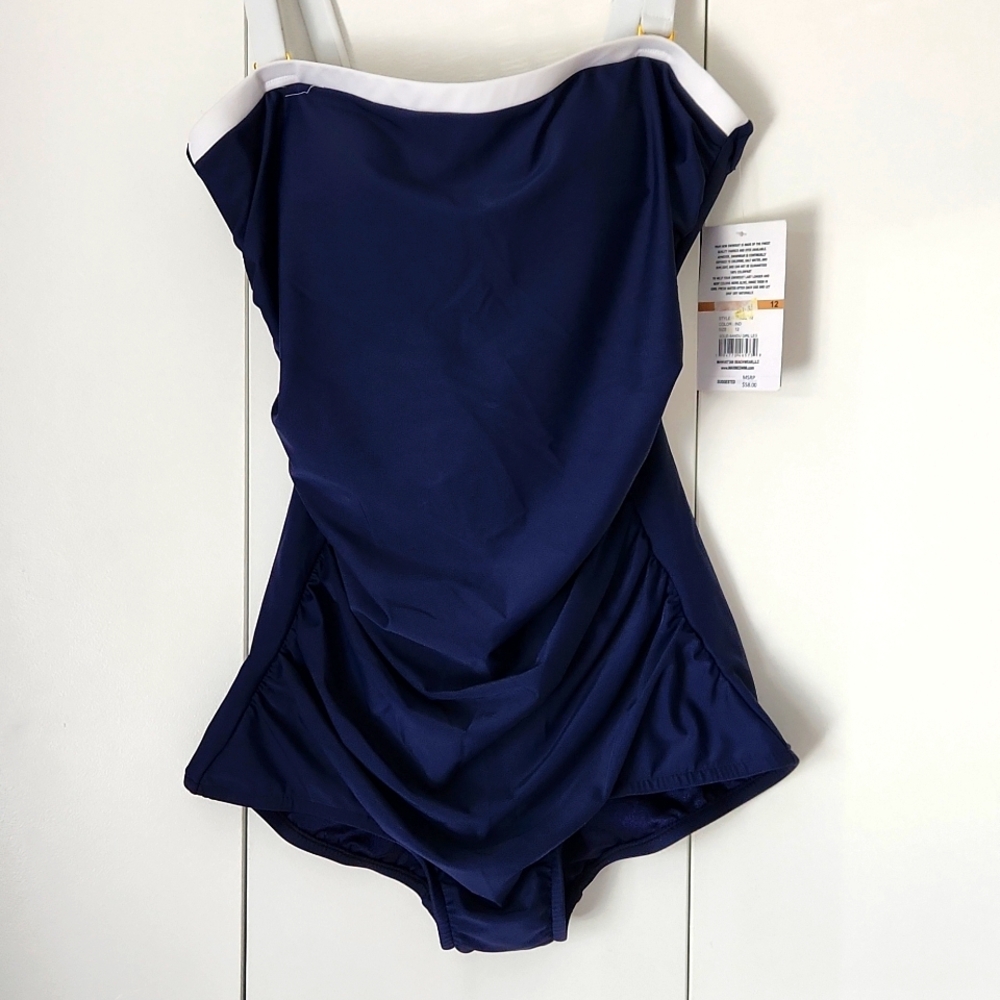 NWT Ladies Swim Suit (12) Navy Blue